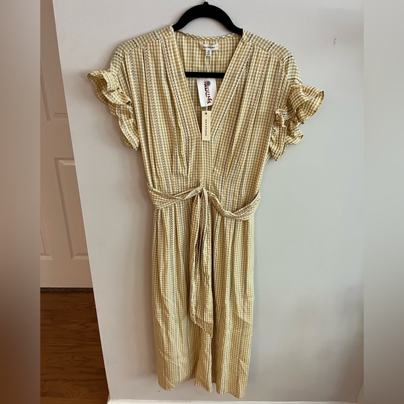 Yellow Check Dress by Max Studio - Picture 2 of 4